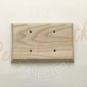 Накладка 2 местная деревянная 173x105 на бревно, Clever Wood