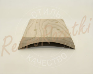 Накладка 2 местная деревянная 173x105 на бревно, Clever Wood