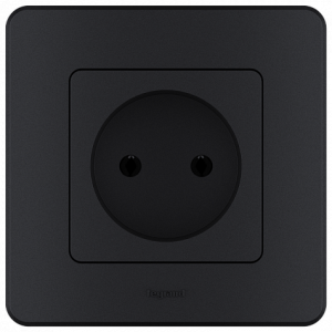 Розетка без З/К, антрацит, INSPIRIA Legrand 673713