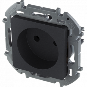 Розетка без З/К, антрацит, INSPIRIA Legrand 673713