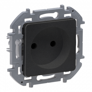 Розетка без З/К, антрацит, INSPIRIA Legrand 673713