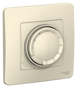 Диммер поворотно-нажимной 400Вт, Молочный, Blanca SE BLNSS040012