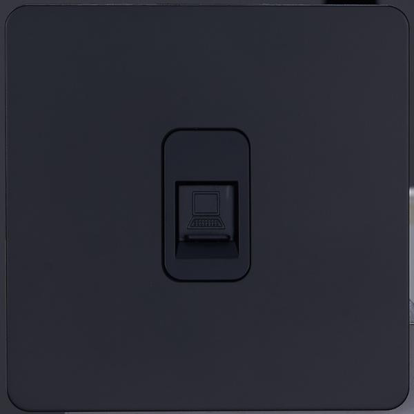 Розетка компьютерная RJ45 (внутренний монт.), Черный, Merida Salvador SBAN11B1A13