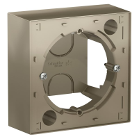 Коробка накладного монтажа 1 местная, Шампань, AtlasDesign SE ATN000500