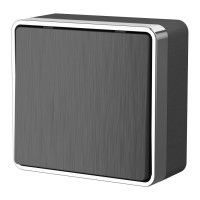 Выключатель 1 кл. проходной, Графит рифленный, Gallant Werkel W5012004