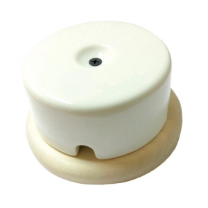 Распаечная коробка керамика D90х43, белый, Арбат Interior Electric РКИЕ9043Б
