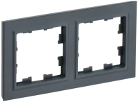 Рамка 2 местная, Графит, Brite IEK BR-M22-K53