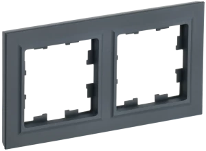 Рамка 2 местная, Графит, Brite IEK BR-M22-K53