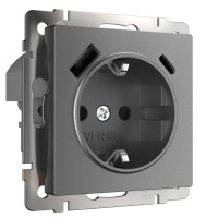Розетка с З/К и USB зарядкой, тип А+С, Графит матовый, Werkel W1171764