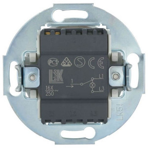 Выключатель кнопочный 1 кл. проходной с подсветкой, Белый, Vintage LK Studio 880404-1