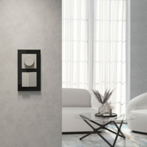 Выключатель 2 кл., Hammer дымчатый, Werkel W1220004