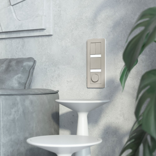 Выключатель 2 кл., Hammer дымчатый, Werkel W1220004