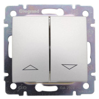 Выключатель для жалюзи, алюминий, Valena Classic Legrand 770114