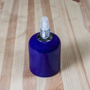 Ретро патрон керамический Е27, синий, M1 BLUE Euro-Lamp