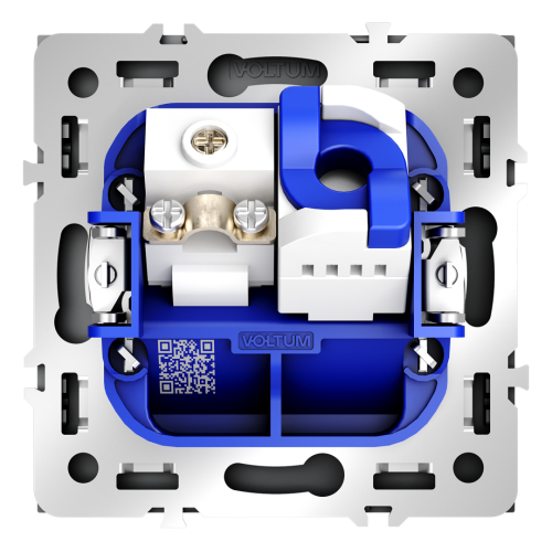 Розетка телев+комп. TV+RJ45 кат. 6, Графит, S70 Voltum VLS060707