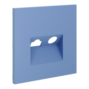 Лицевая панель для розетки телев+комп TV+RJ45 Cat. 6, Деним, S70 Voltum VLS002715