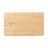 Накладка 2 местная деревянная на бревно D280 мм, береза без тонировки, DecoWood НО280-2