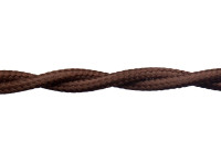 Ретро кабель витой 3x1,5 Коричневый, Retrika RP-31502 (1 метр)