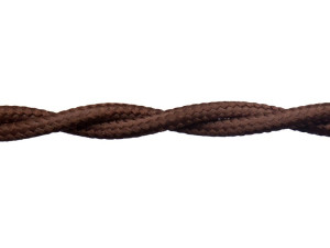 Ретро кабель витой 3x1,5 коричневый  (бухта 50 м.), Retrika RP-31502