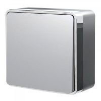 Выключатель 1 кл. проходной, Серебряный, Gallant Werkel W5012006