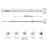 Светодиодная лента Gauss 10W/m 60LED/m 5050SMD разноцветный 3M BT054