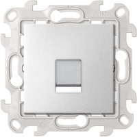 Розетка компьютерная RJ45 Cat. 6e, Алюминий, Simon 24 2410599-033