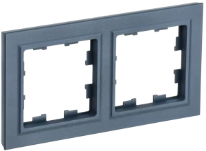 Рамка 2 местная, Маренго, Brite IEK BR-M22-K35