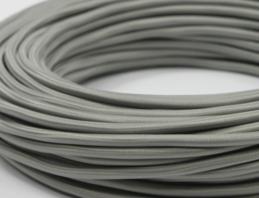 Ретро кабель круглый 2x1,5 Серый, Interior Wire ПДК2150-СЕР (1 метр)