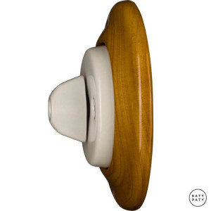 Выключатель поворотный 1 кл. проходной, вишня глянцевая, Katy Paty LIPAG6