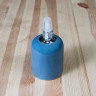 Ретро патрон керамический Е27, голубой, M1 AZURE Euro-Lamp