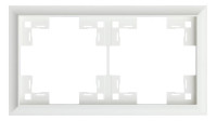 Рамка 2 местная, Белый сатин, Classic Rikett 35920 MW
