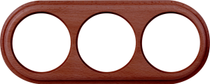 Рамка 3 местная деревянная 92x233, итальянский орех Werkel WL15-frame-03 (W0035225)