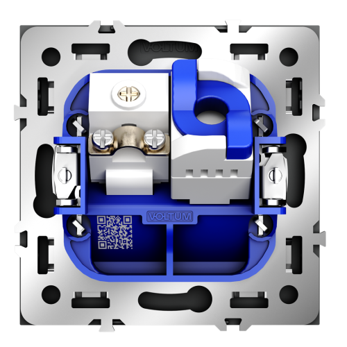 Розетка телев+комп. TV+RJ45 кат. 6, Черный матовый, S70 Voltum VLS060708