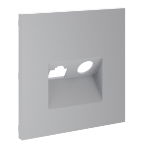 Лицевая панель для розетки телев+комп TV+RJ45 Cat. 6, Серый, S70 Voltum VLS002716