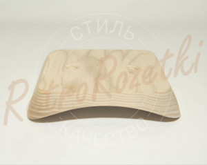 Накладка 1 местная деревянная 100x105 на бревно, Clever Wood