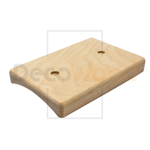 Накладка 1.5 местная деревянная на бревно D280 мм, береза без тонировки, DecoWood НО280-1.5
