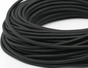 Ретро кабель круглый 2x1,5 Черный, Interior Wire ПДК2150-ЧРН (1 метр)