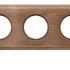 Рамка 3 местная деревянная на бревно D200 (внутренний монт.), прямоугольник, Винтаж,, Шедель Bironi BF4C20-630-18
