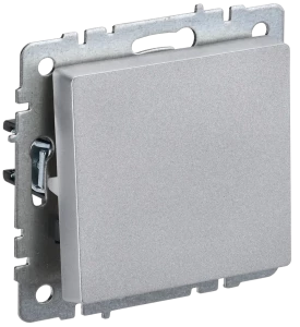 Выключатель 1 кл., Алюминий, Brite IEK BR-V10-0-10-K47