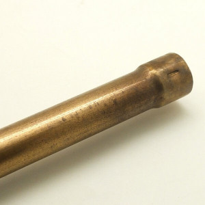 Труба латунная с муфтой для лофт проводки D16 мм. (1 м.), бронза, Petrucci 16x1.0x1000BR (16/1.0/1000BR)