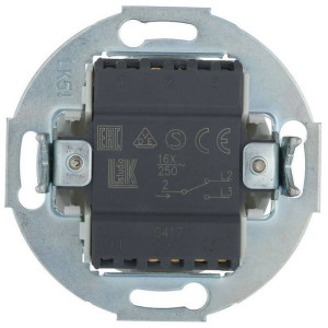 Выключатель кнопочный 1 кл. проходной, Белый, Vintage LK Studio 880304-1