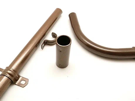Скоба крепежная двухлапковая для труб D16 мм., бронза металлик, Petrucci DP16BM