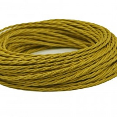 Ретро кабель витой 2x4 Шафран, Interior Wire ПРВ2400-ШФР (1 метр) Ретро кабель витой 2x4 Шафран, Interior Wire ПРВ2400-ШФР (1 метр)
