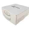 Распаечная коробка керамика D93х47, белый, серебристая фурнитура, Leanza КРБС