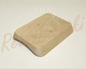Накладка 1 местная деревянная 140x105 на бревно, Clever Wood