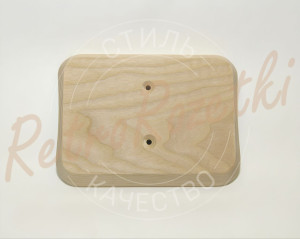 Накладка 1 местная деревянная 140x105 на бревно, Clever Wood