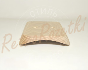 Накладка 1 местная деревянная 140x105 на бревно, Clever Wood