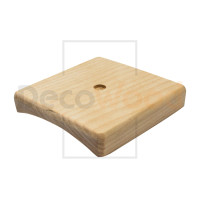 Накладка 1 местная деревянная на бревно D280 мм, береза без тонировки, DecoWood НО280-1