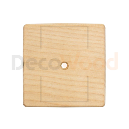 Накладка 1 местная деревянная на бревно D280 мм, береза без тонировки, DecoWood НО280-1