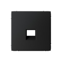 Лицевая панель для розетки компьютерной RJ45 Keystone, Карбон, ArtGallery SE GAL001084